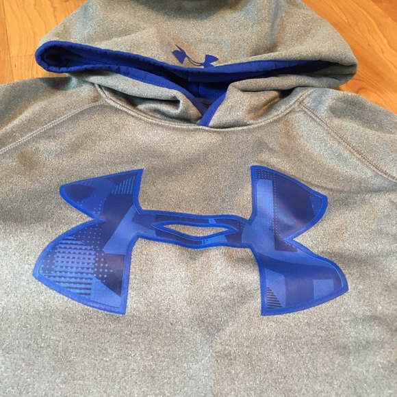 Gray & Blue UA Hoodie - Picture 2 of 3